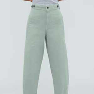 Everlane Fatigue Barrel Pants, Sea Glass, Size 10